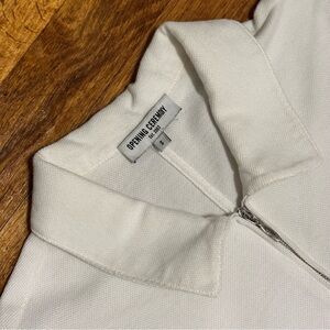 Opening Ceremony White Polo Zip Collar Dress